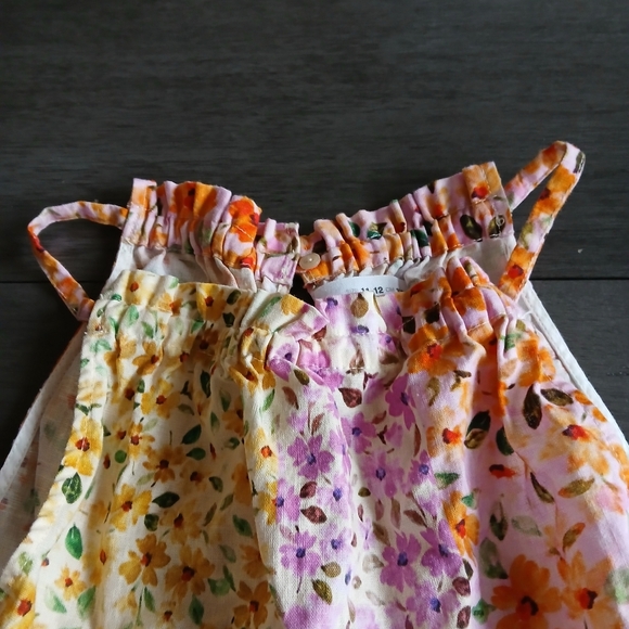 ZARA NWOT SIZE 13/14 GIRLS Floral Multicolor Kids Dress - Picture 4 of 5